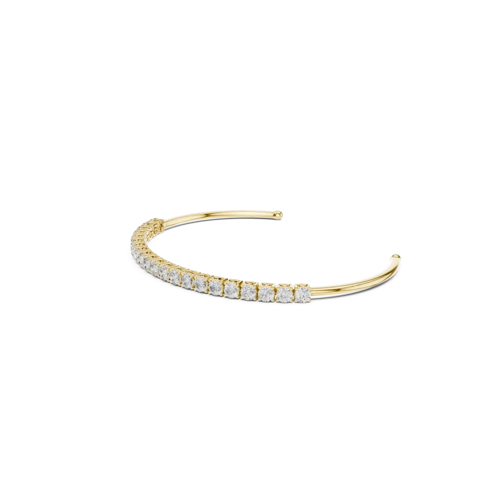 Luminary Round Brilliant Pavé-Set Statement Bracelet - Image 3