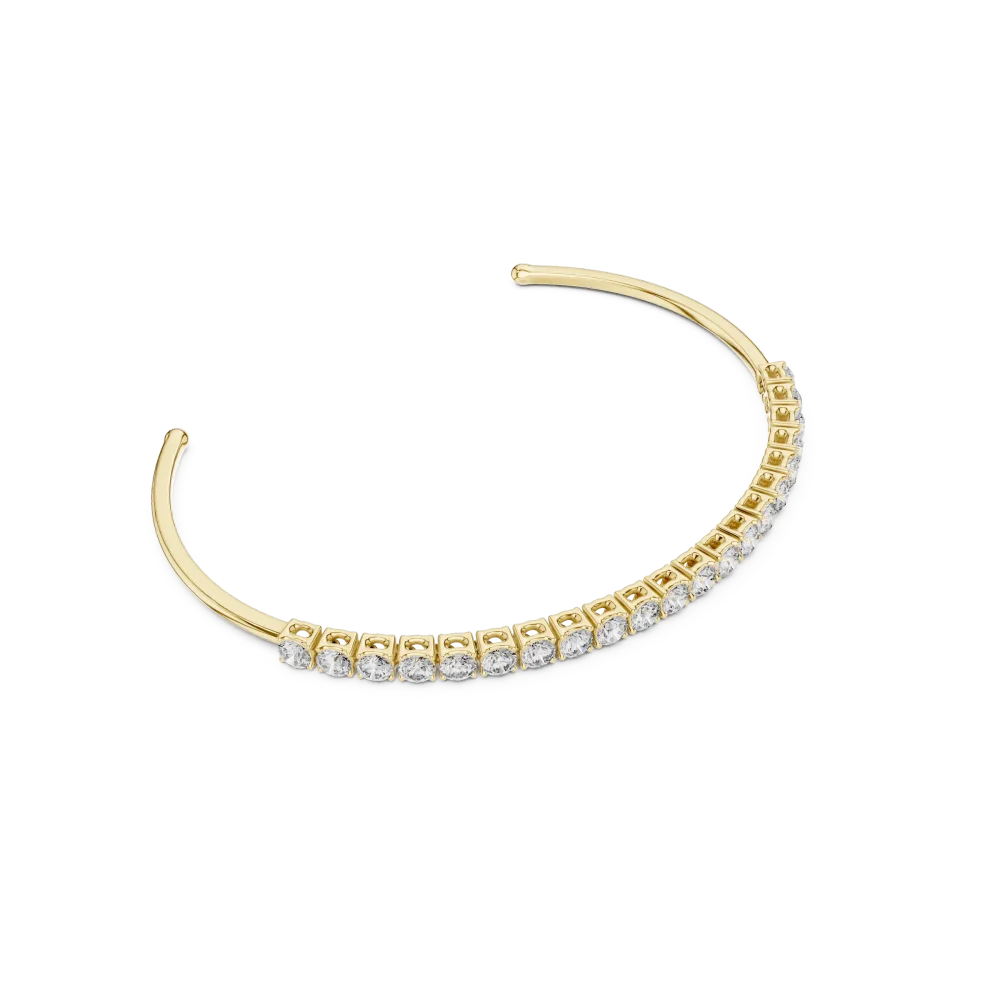 Adorn your wrist with the radiant fire of our pavé-set DIAMEUR diamond bracelet. A modern statement piece crafted for ultimate elegance. Shop now.