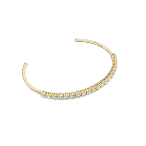 Luminary Round Brilliant Pavé-Set Statement Bracelet