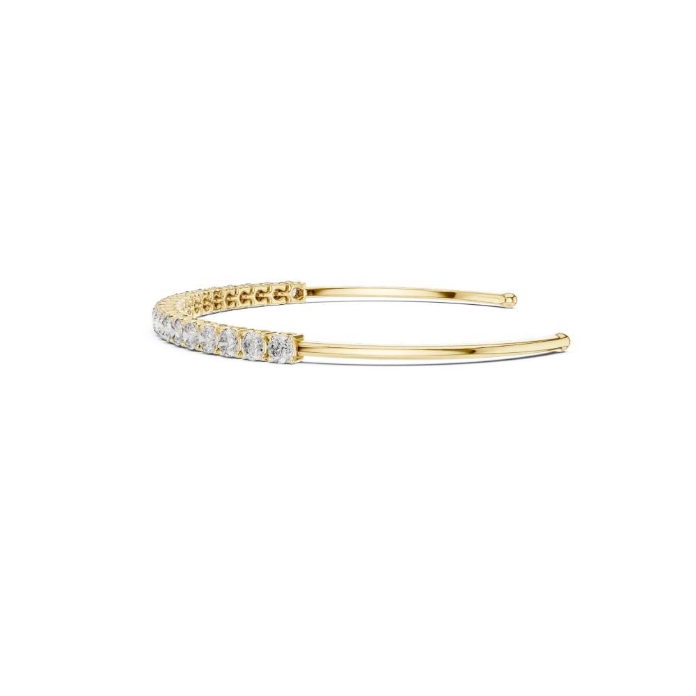 Luminary Round Brilliant Pavé-Set Statement Bracelet - Image 4