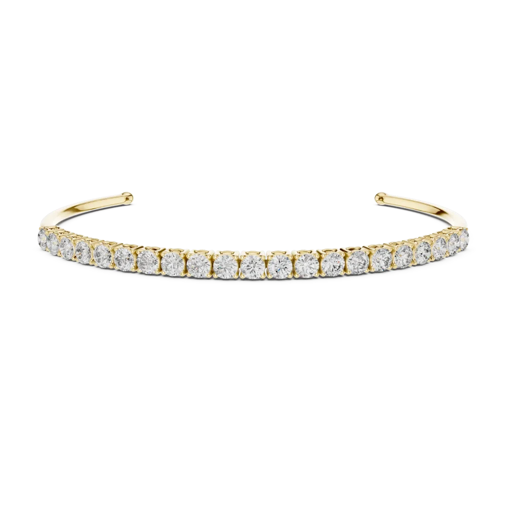 Luminary Round Brilliant Pavé-Set Statement Bracelet - Image 2