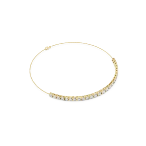 Ethereal Round Brilliant Cut Linear Tennis Bracelet