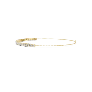 Ethereal Round Brilliant Cut Linear Tennis Bracelet - Image 3