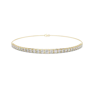 Ethereal Round Brilliant Cut Linear Tennis Bracelet - Image 2