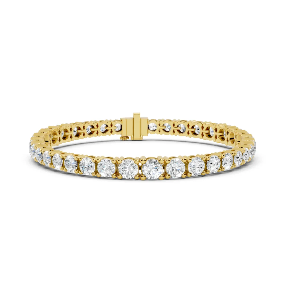 Discover the radiant beauty of our infinite tennis bracelet, featuring high-quality DIAMEUR diamonds. Elevate your collection with luxury today.
