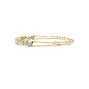 Ethereal Multi-Shape Alternating Statement Tennis Bracelet - Image 3