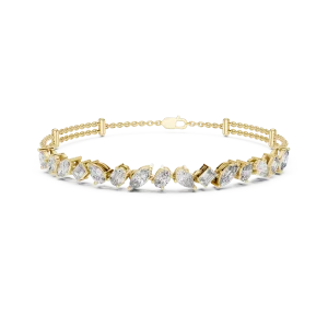 Ethereal Multi-Shape Alternating Statement Tennis Bracelet - Image 2