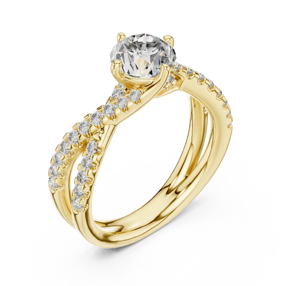 Experience the brilliant sparkle of this architecturally-inspired round solitaire ring. A timeless modern classic, expertly crafted for your finger. Shop now.