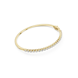 Luminary Round Bezel-Set Infinite Statement Bracelet