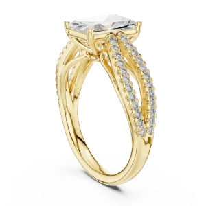 Luminary Radiant Cut Split-Shank Solitaire Ring - Image 3