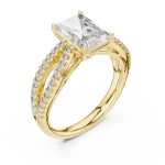 Luminary Radiant Cut Split-Shank Solitaire Ring