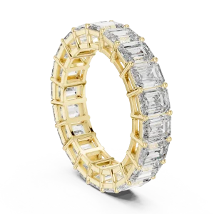 Symmetry Emerald Cut Architectural Eternity Band - Image 3