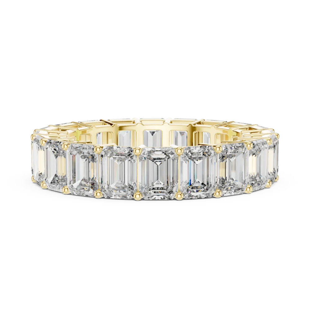 Symmetry Emerald Cut Architectural Eternity Band - Image 4