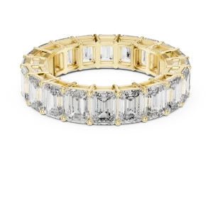 Symmetry Emerald Cut Architectural Eternity Band - Image 2