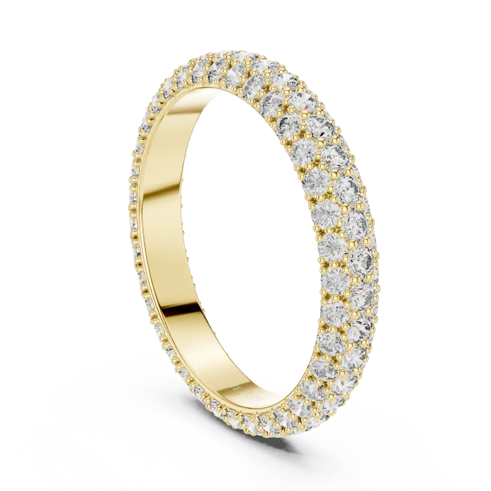 Infinite Pavé-Set Round Brilliant Eternity Band - Image 3