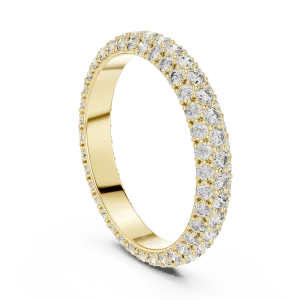 Infinite Pavé-Set Round Brilliant Eternity Band - Image 3