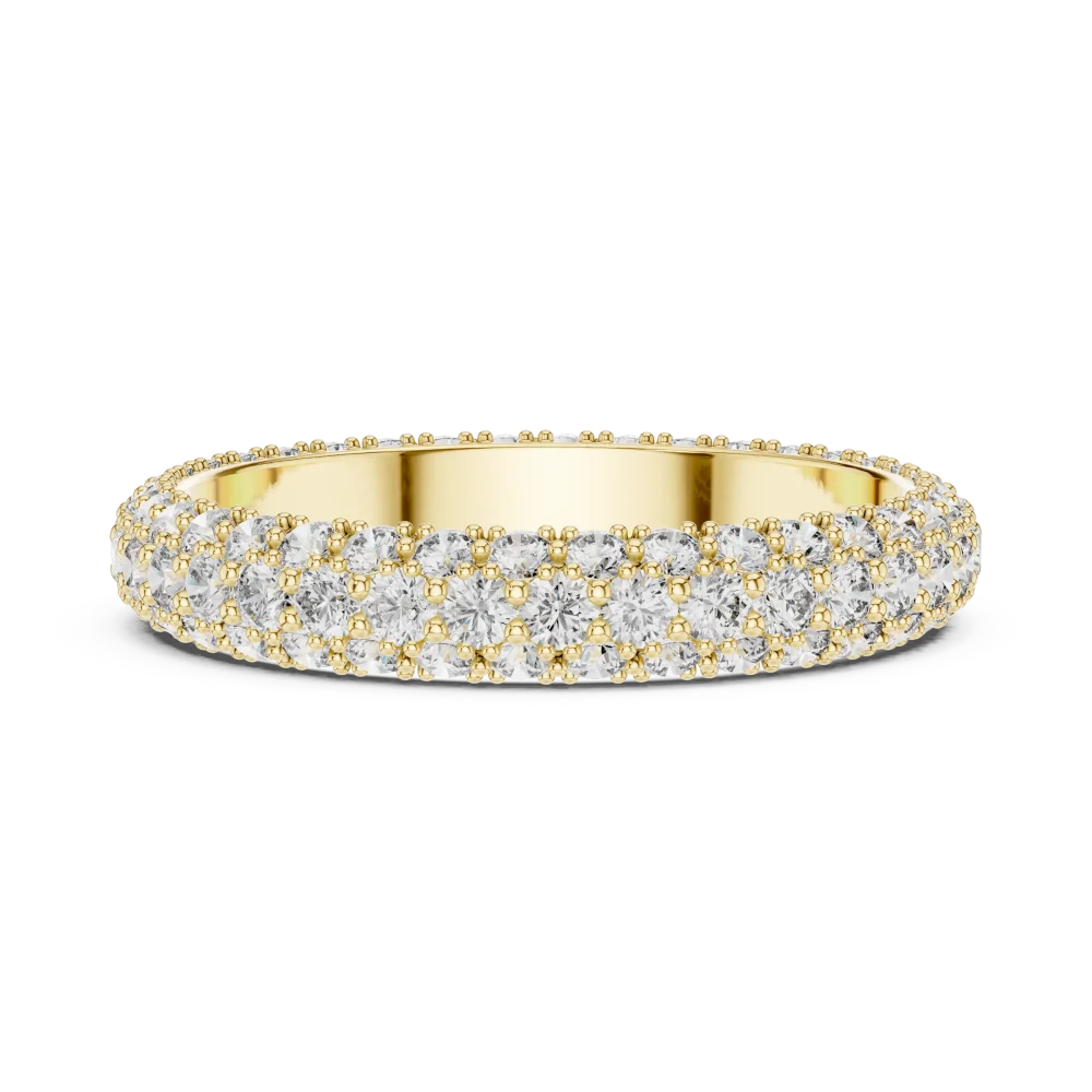 Infinite Pavé-Set Round Brilliant Eternity Band - Image 2