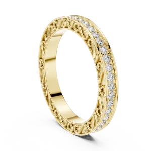 Ethereal Luminary Round Brilliant Pavé-Set Eternity Band - Image 3