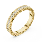 Ethereal Luminary Round Brilliant Pavé-Set Eternity Band