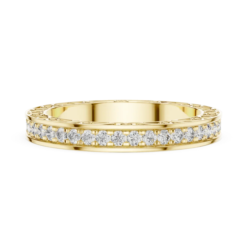 Ethereal Luminary Round Brilliant Pavé-Set Eternity Band - Image 4