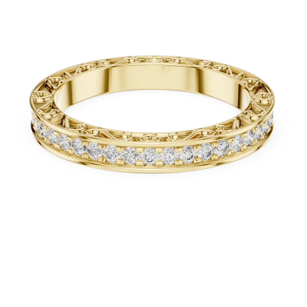 Ethereal Luminary Round Brilliant Pavé-Set Eternity Band - Image 2