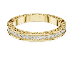 Ethereal Luminary Round Brilliant Pavé-Set Eternity Band - Image 2