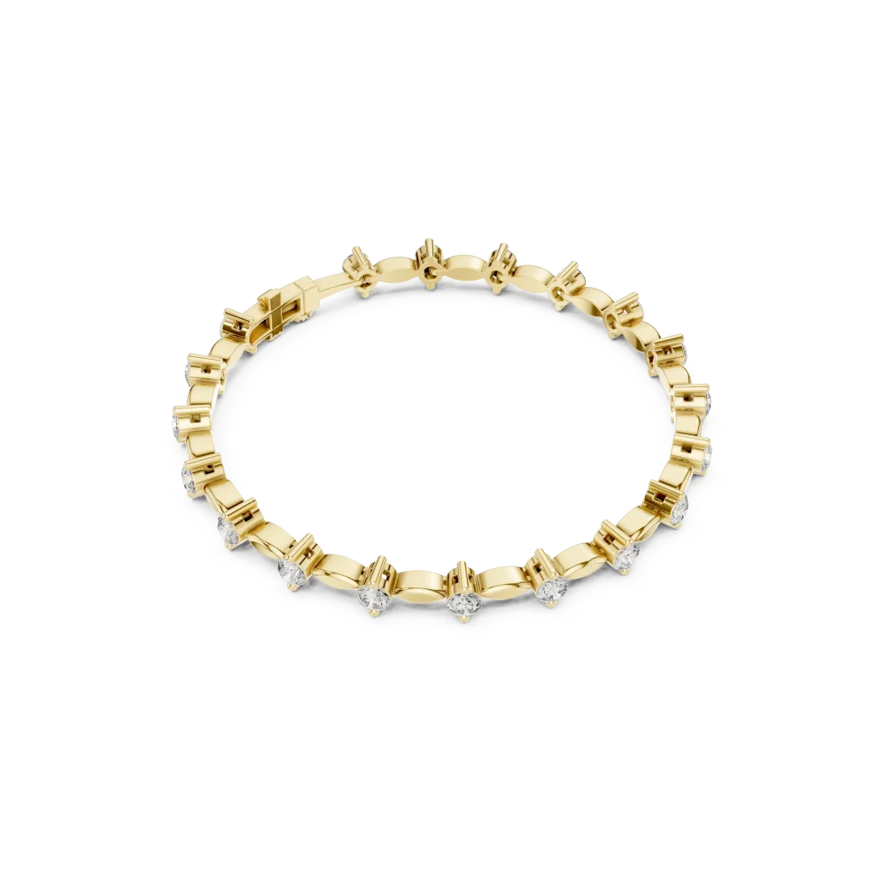 Experience radiant elegance with this diamond tennis bracelet. Expertly set with brilliant DIAMEUR diamonds for timeless luxury. Shop the collection.