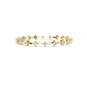Luminary Round Brilliant Infinite Link Tennis Bracelet - Image 3