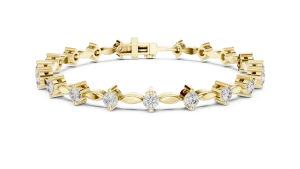 Luminary Round Brilliant Infinite Link Tennis Bracelet - Image 2