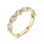 Ethereal Oval Cut Shared Prong Eternity Band
