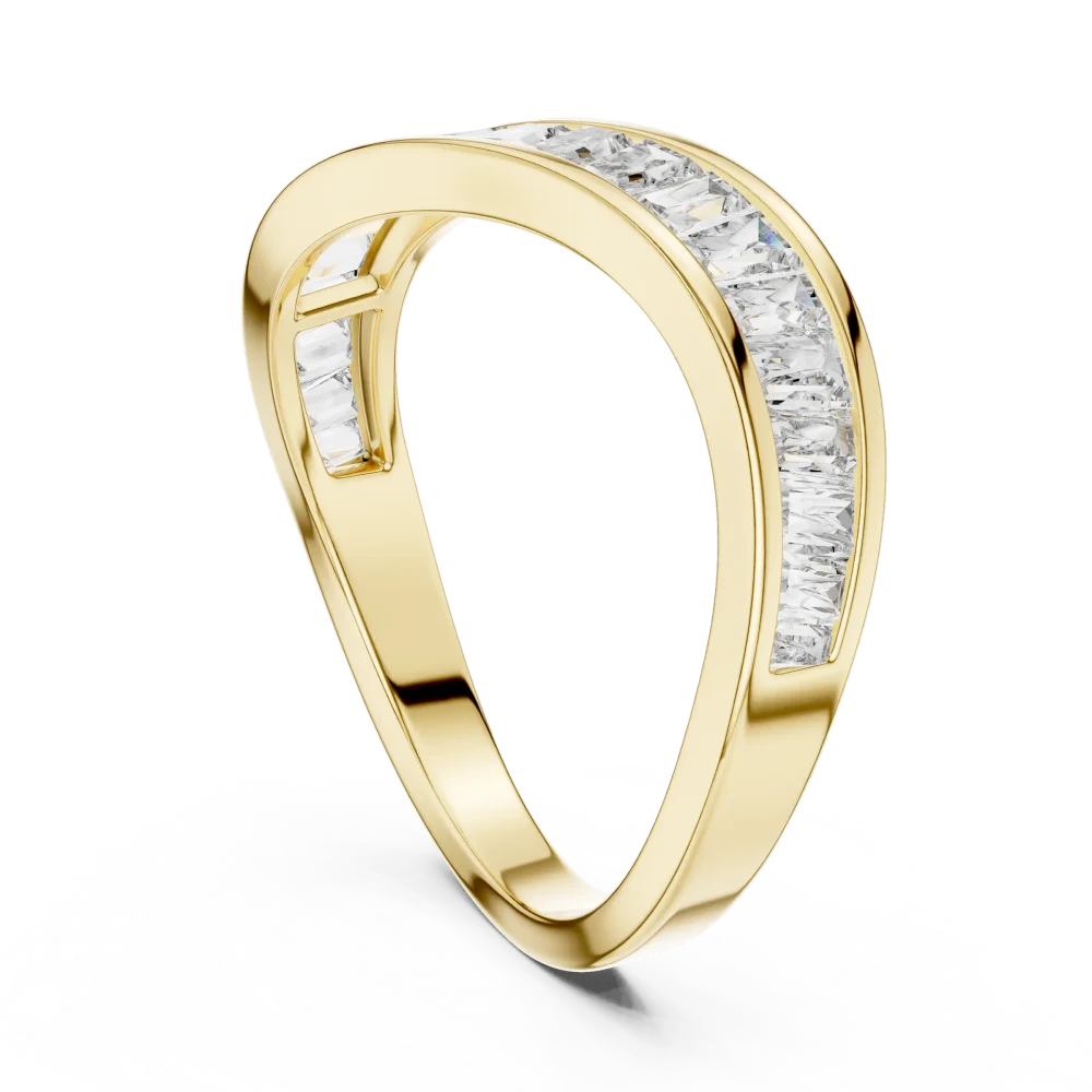 Fluidity Baguette Channel-Set Architect Band - Image 3