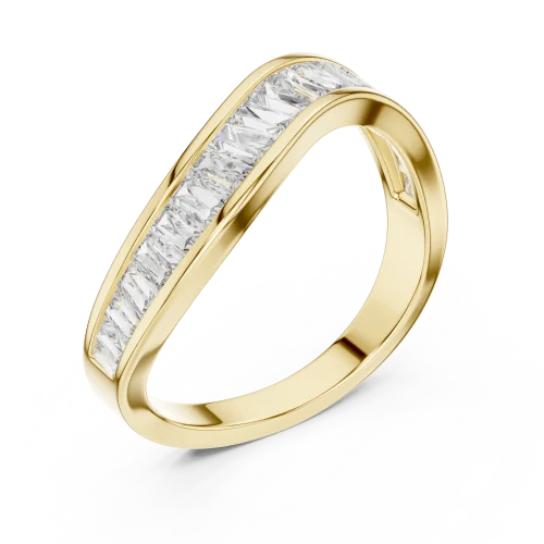 Fluidity Baguette Channel-Set Architect Band