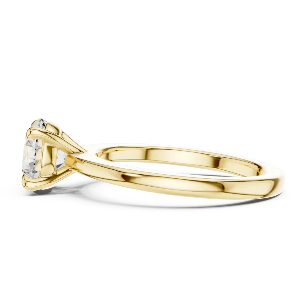 Ethereal Round Brilliant Cut Four-Prong Solitaire Ring - Image 4