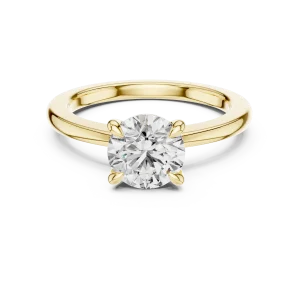 Ethereal Round Brilliant Cut Four-Prong Solitaire Ring - Image 2