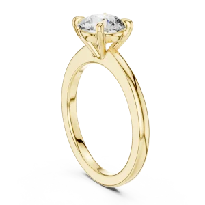 Ethereal Round Brilliant Cut Four-Prong Solitaire Ring - Image 3