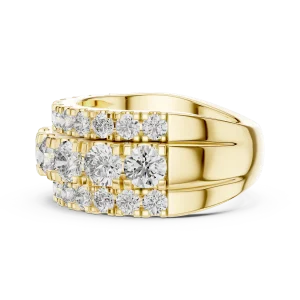 Luminary Round Brilliant Pavé-Set Multi-Row Eternity Band - Image 4