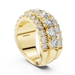 Luminary Round Brilliant Pavé-Set Multi-Row Eternity Band - Image 3