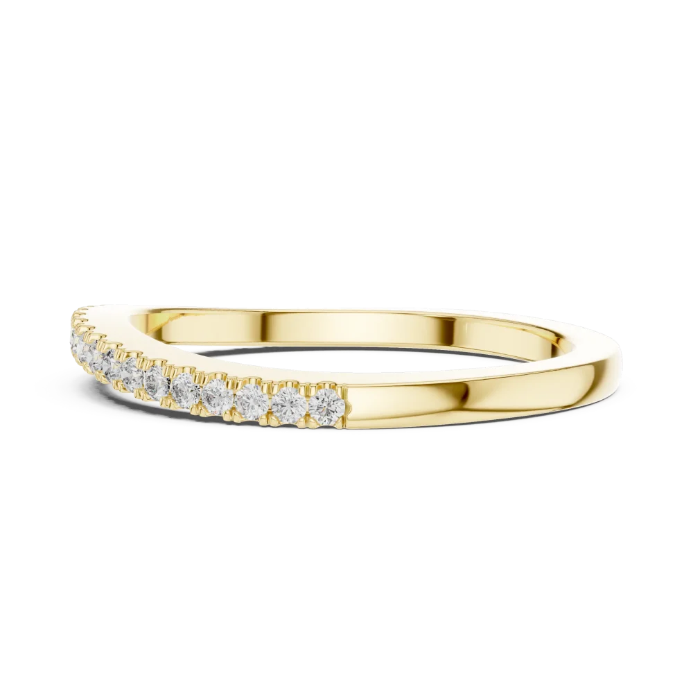 Infinite Round Brilliant Pavé-Set Minimalist Band - Image 4