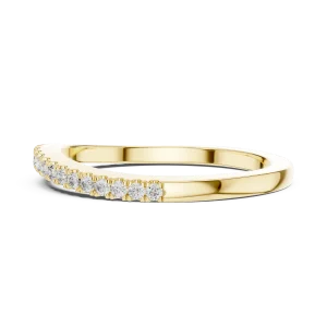 Infinite Round Brilliant Pavé-Set Minimalist Band - Image 4