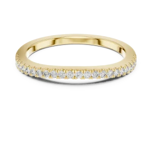 Infinite Round Brilliant Pavé-Set Minimalist Band - Image 2
