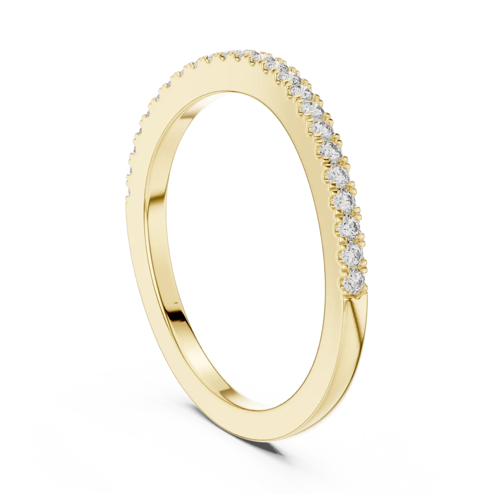 Infinite Round Brilliant Pavé-Set Minimalist Band - Image 3