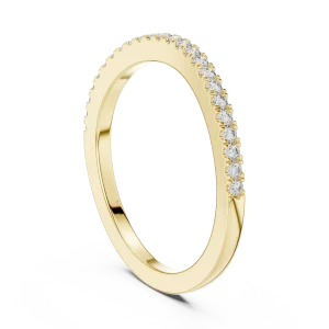 Infinite Round Brilliant Pavé-Set Minimalist Band - Image 3