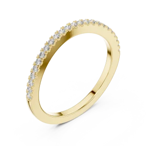 Infinite Round Brilliant Pavé-Set Minimalist Band