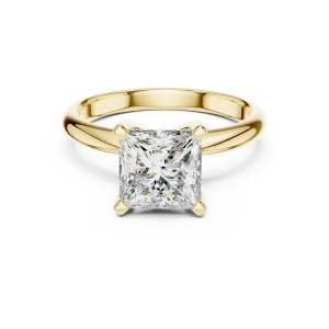 Symmetry Princess Cut Geometric Solitaire Engagement Ring - Image 2