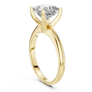 Symmetry Princess Cut Geometric Solitaire Engagement Ring - Image 3