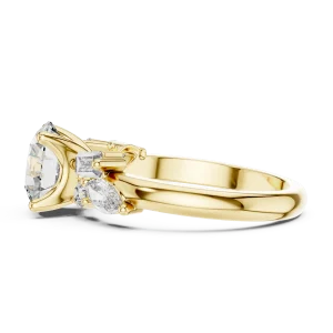 Luminary Round Brilliant Multi-Shape Statement Solitaire Ring - Image 4