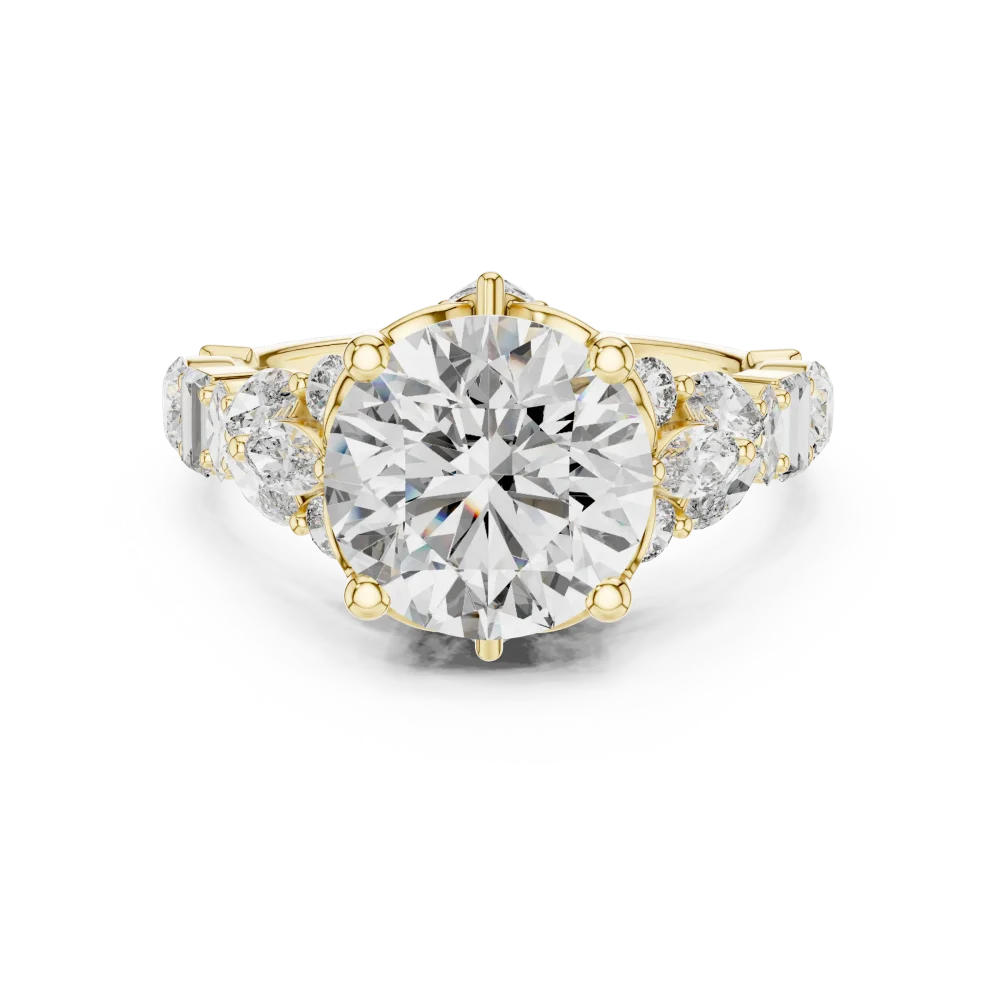 Luminary Round Brilliant Multi-Shape Solitaire Ring - Image 2