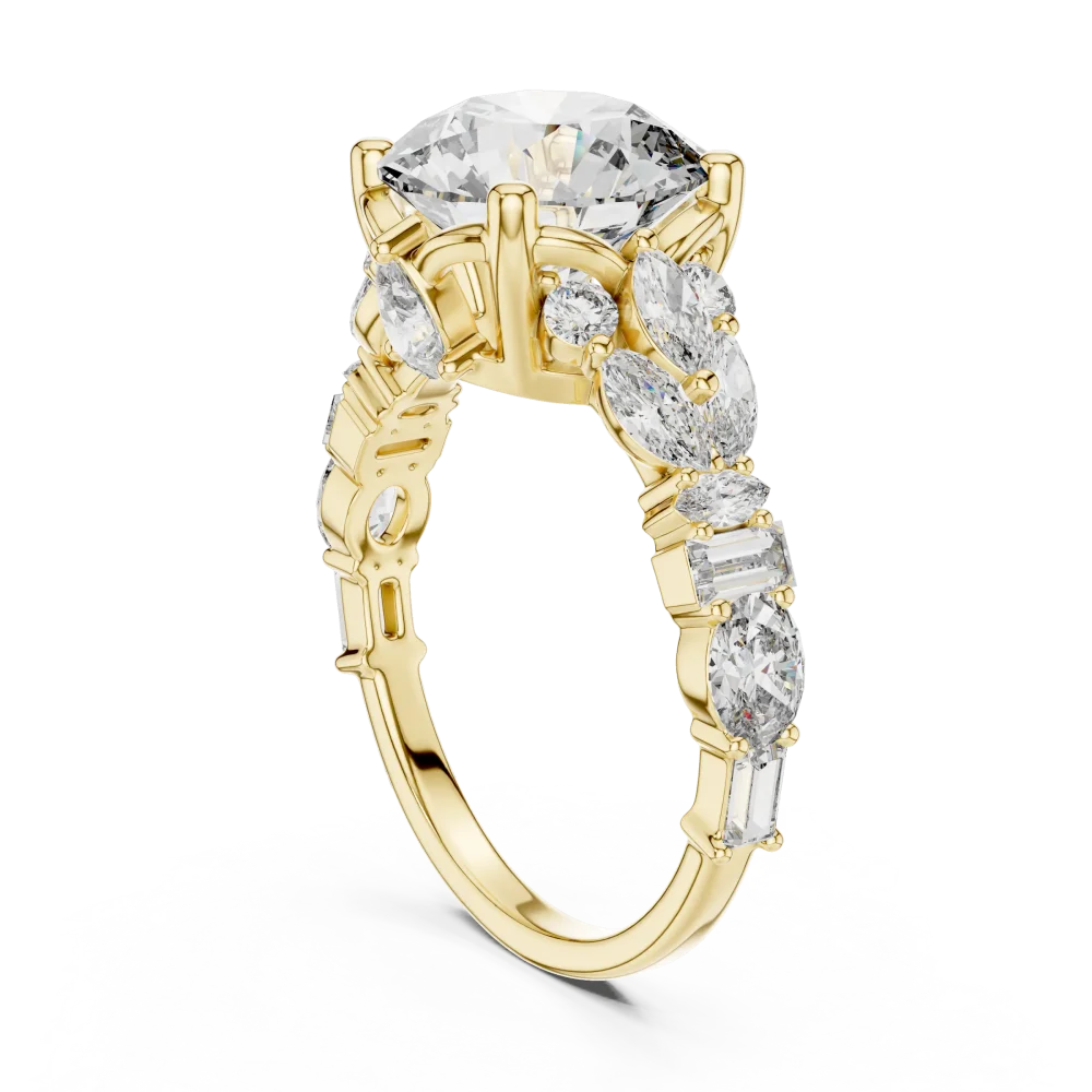 Luminary Round Brilliant Multi-Shape Solitaire Ring - Image 3