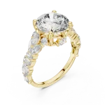 Luminary Round Brilliant Multi-Shape Solitaire Ring