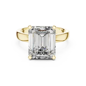 Symmetry Emerald Cut Architectural Solitaire Ring - Image 2